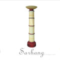 Customized Rosin Yellow Transparent Roman Design Marble Column